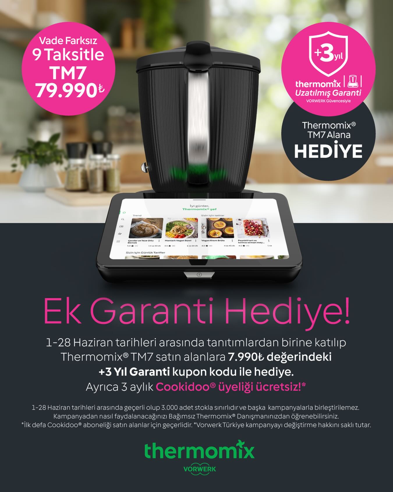 Thermomix Yaza Merhaba Fırsatı - Kesme Aparatı + 3 Yıl Garanti